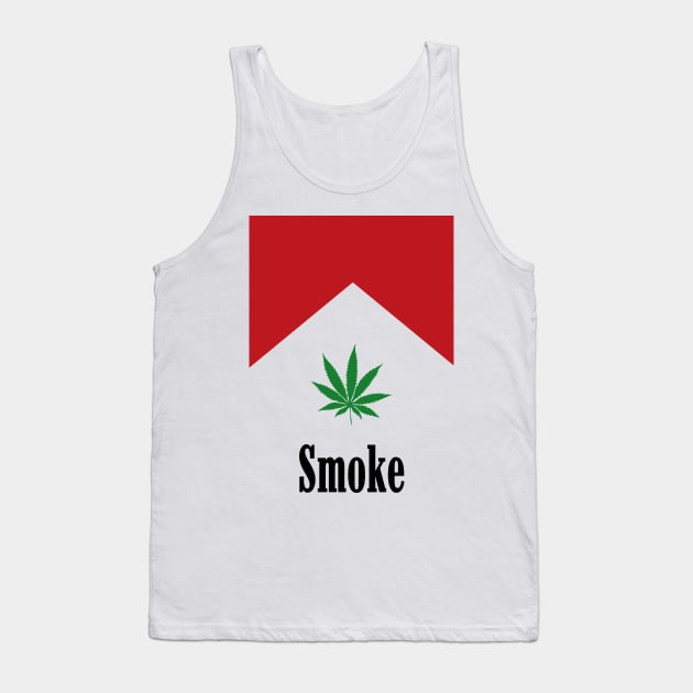 Cannabis Cigarette Tank Top by CHROME BOOMBOX